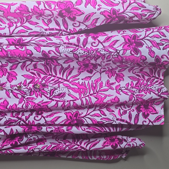 Lilly Pultizer Elsa Silk Top Elderflower Blossom Lil Escape Plan Nwot - Picture 5 of 11